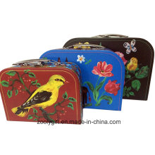 Cosmetic Packing Printing Paper Suitcase Box